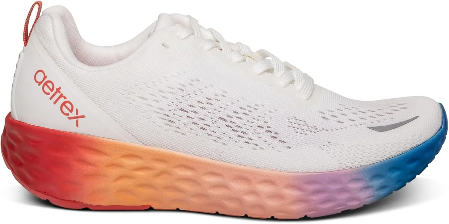Aetrex Women's Danika Orthopedic Arch Support Sneakers - Breathable Extra Padded Heel Comfort