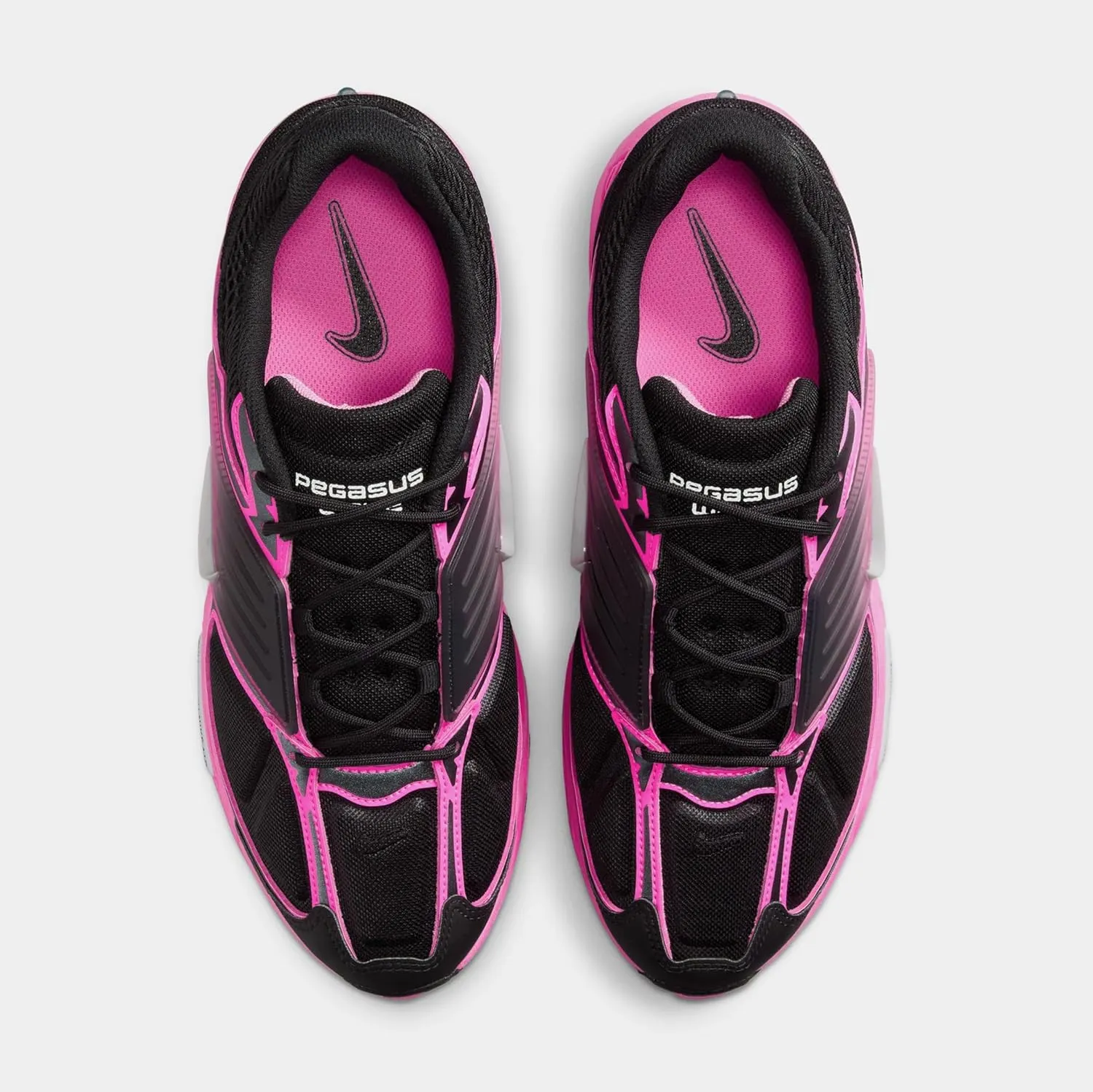 Air Pegasus Wave Mens Running Shoes (Black/Metallic Platinum/Pink Blast) (IB0612-007, Black/Grey/Pink)