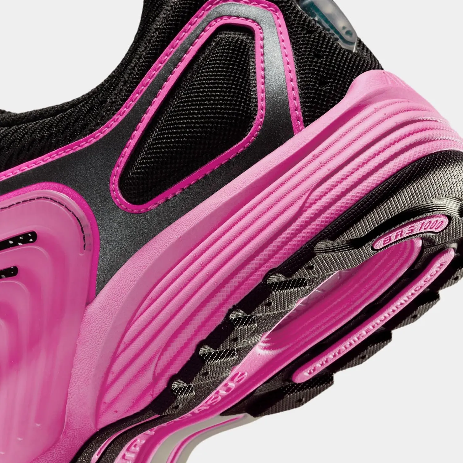 Air Pegasus Wave Mens Running Shoes (Black/Metallic Platinum/Pink Blast) (IB0612-007, Black/Grey/Pink)