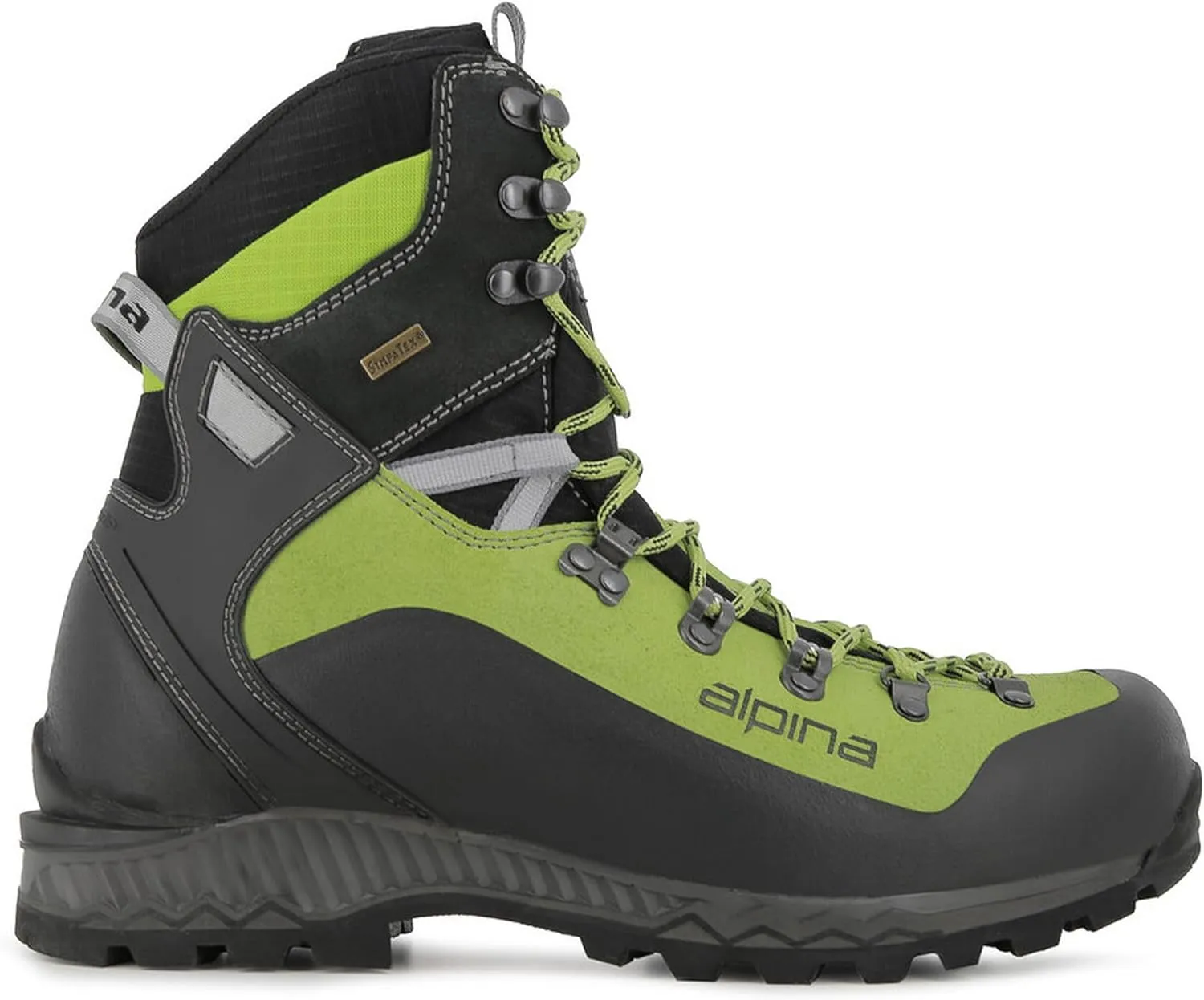 Alpina DIABLO Premium Men's Boots | Waterproof Leather Shoes | Sympatex Breathable Membrane | Vibram Sole | Crampon Compatible | Mountaineering Hiking | Heel Counter | Made in Europe