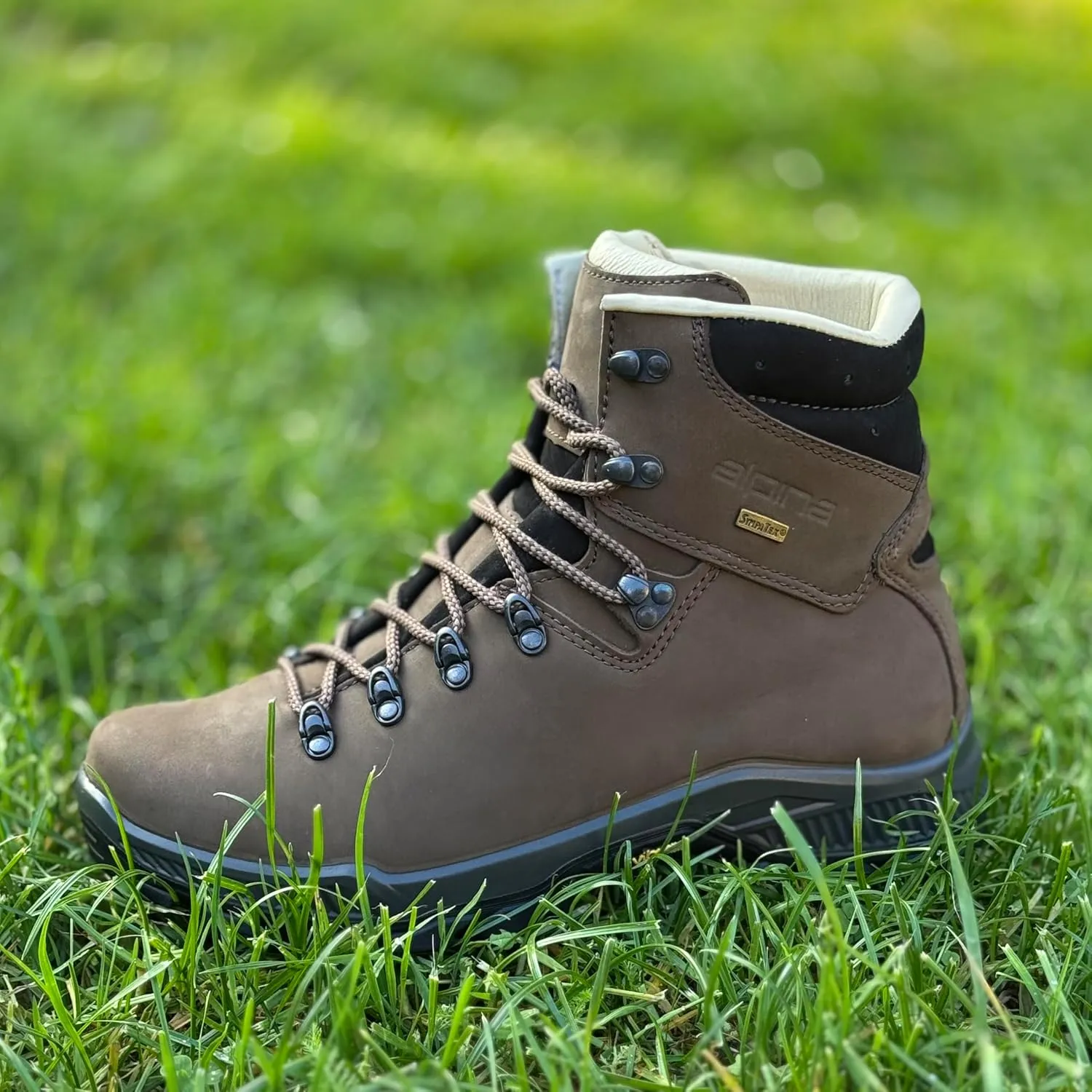 Alpina TIBET Men's Boots - Mountaineering | Hiking | Premium Waterproof Ankle High Shoes|Vibram Sole|Breathable Sympatex Membrane | Hand Made in Europe