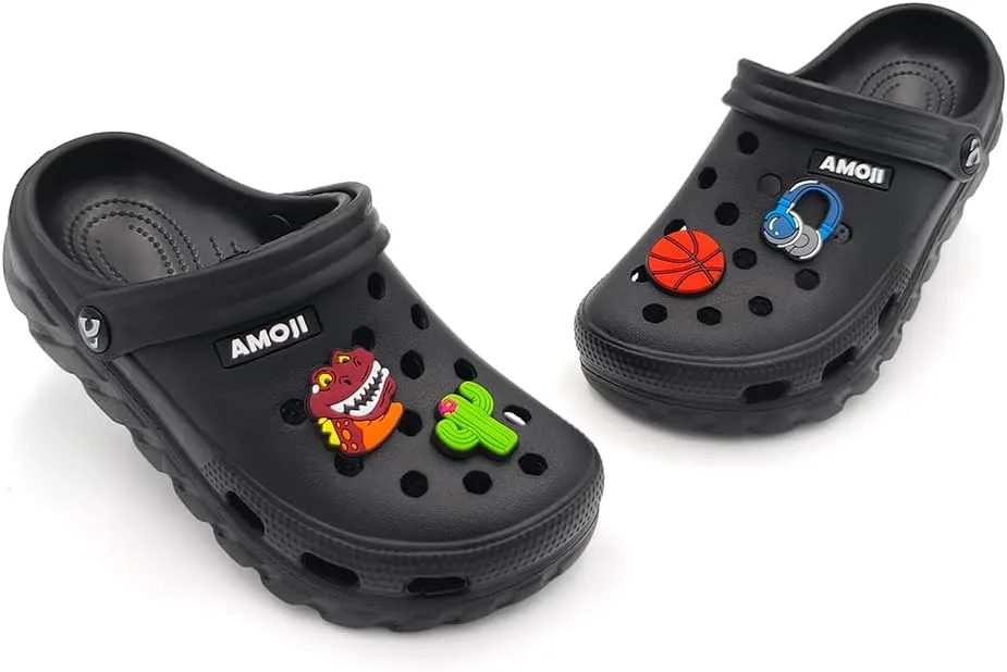 Amoji Kids Garden Clogs Boy Girl Gardening Shoes Youth