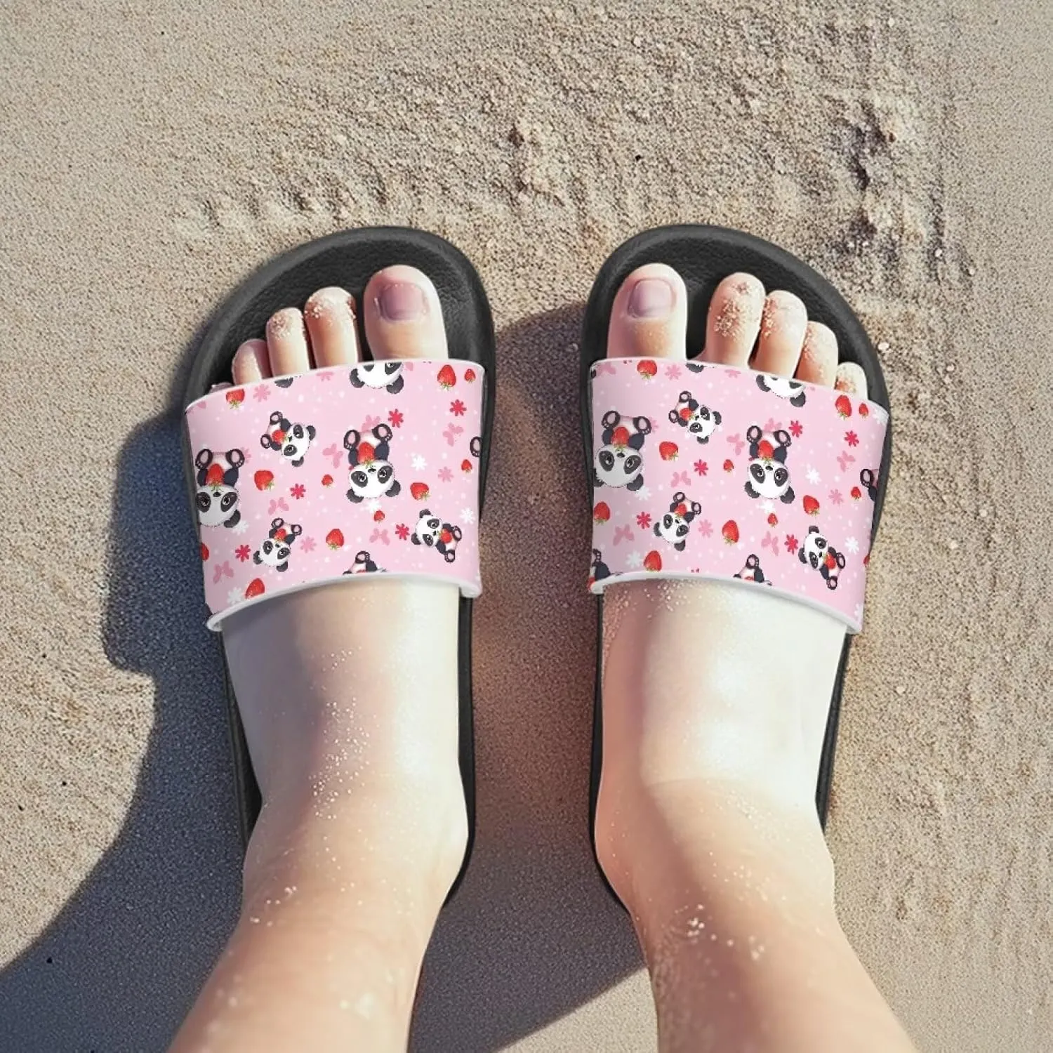 Anti-Slip Indoor Home Slippers for Girls and Boys, Kids Summer Shoes Size 11 Little Kid- Size 3 Big Kid