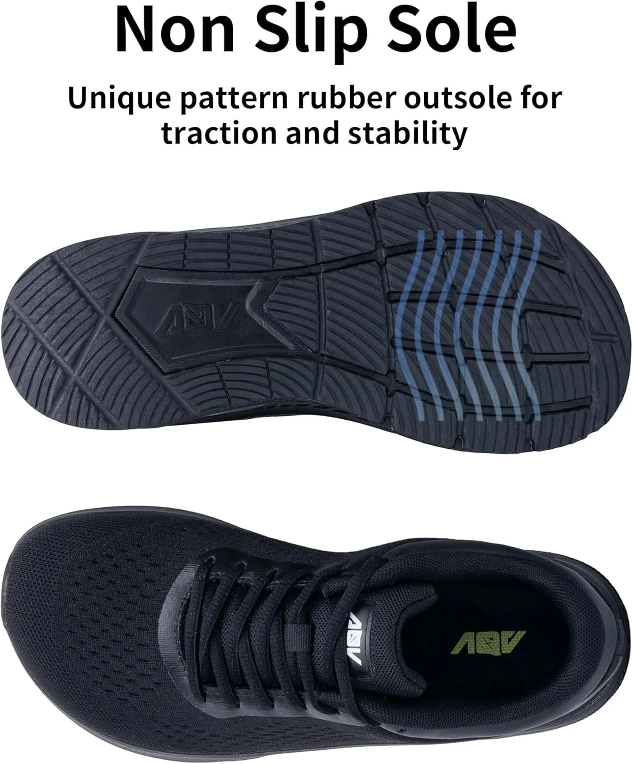 AOV Wide Toe Box Shoes Women Arch Support Walking Shoes Plantar Fasciitis Orthotic Tennis Sneakers