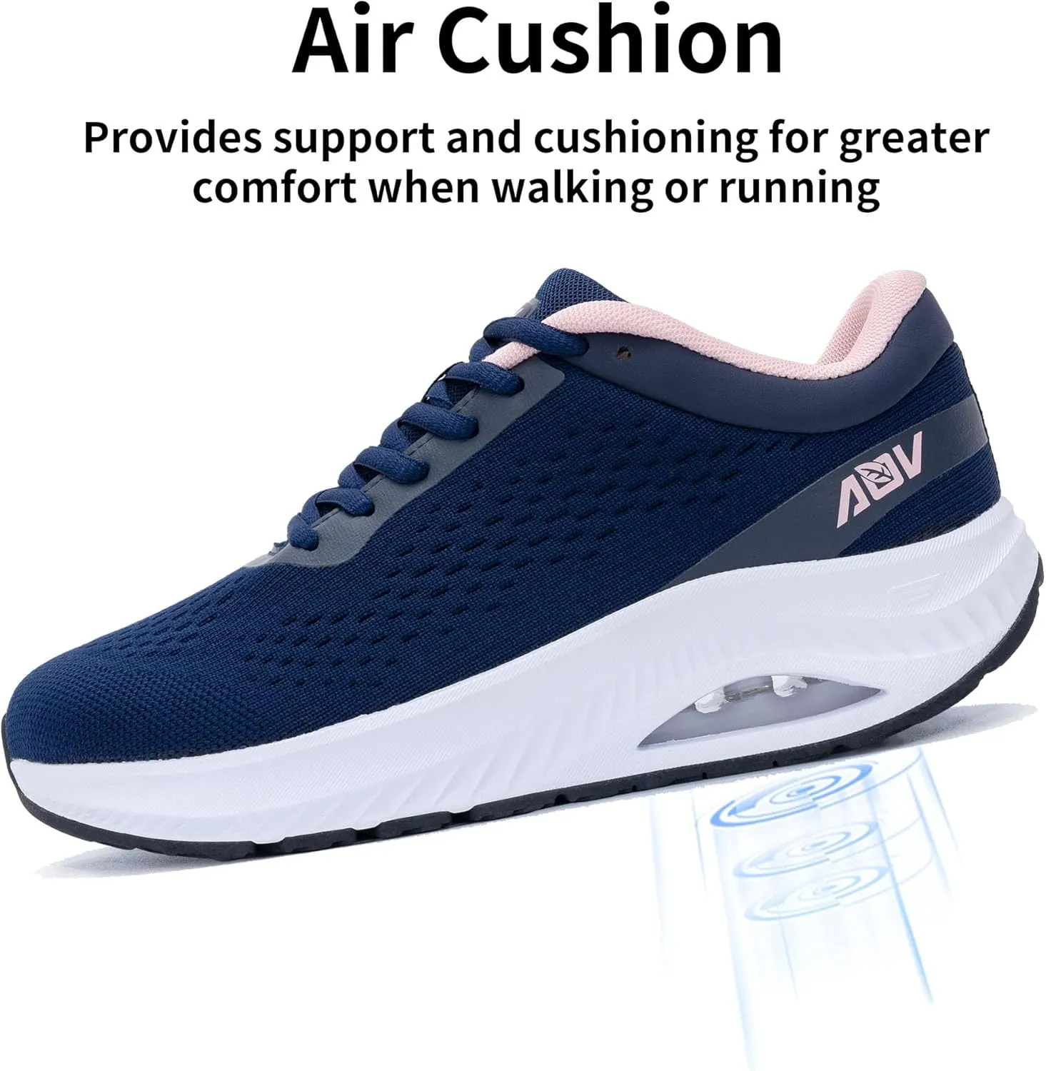 AOV Wide Toe Box Shoes Women Arch Support Walking Shoes Plantar Fasciitis Orthotic Tennis Sneakers