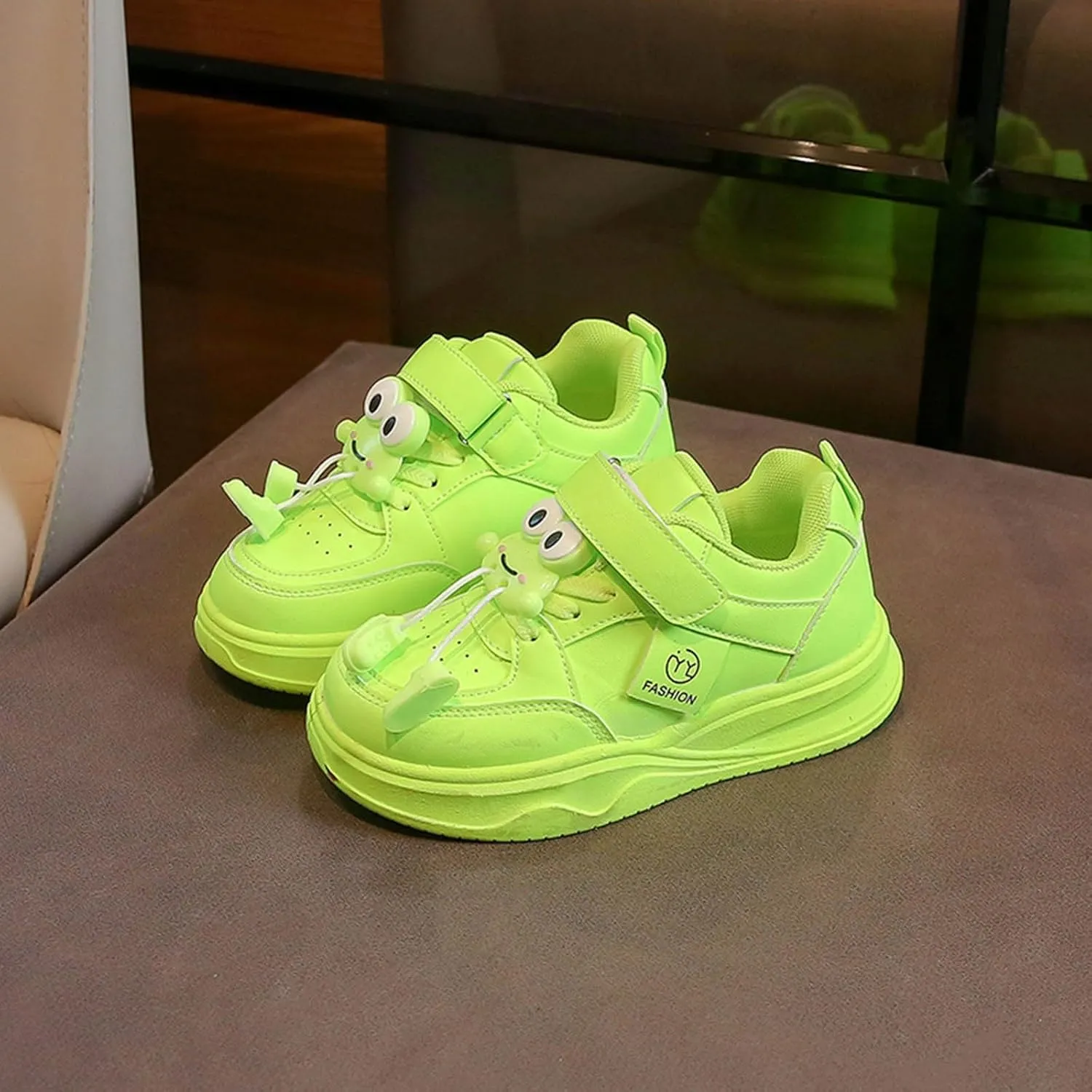 𝗖artoon Animal Sneaker for Toddler Baby Boys Girls Open Toe Memory Foam Sport Shoes Flat Sole Non Slip Breathable Shoes
