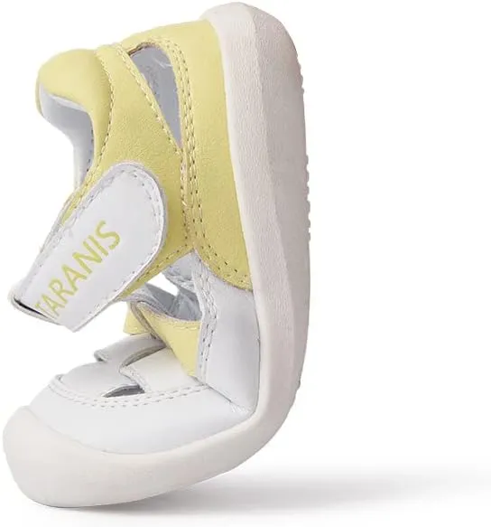 Baby and Toddler Girl and Boy Sandals Leather Closed Toe Anti Slip Rubber Outdoor Crib First Walker Shoes