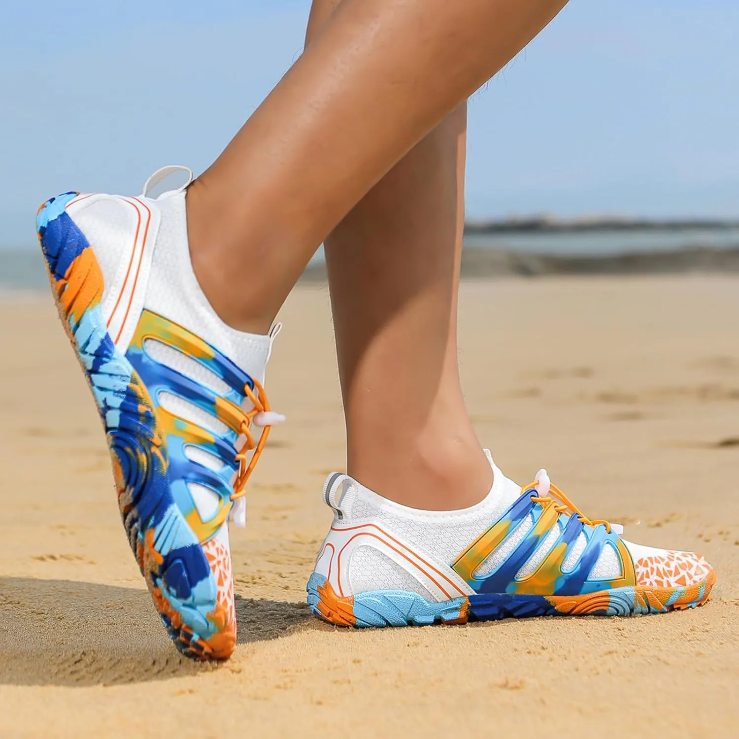 Barefoot for Women Wide Toe Box Trail Running Non-Slip Athletic Shoes Aqua Shoes Swimming Hiking Sneakers