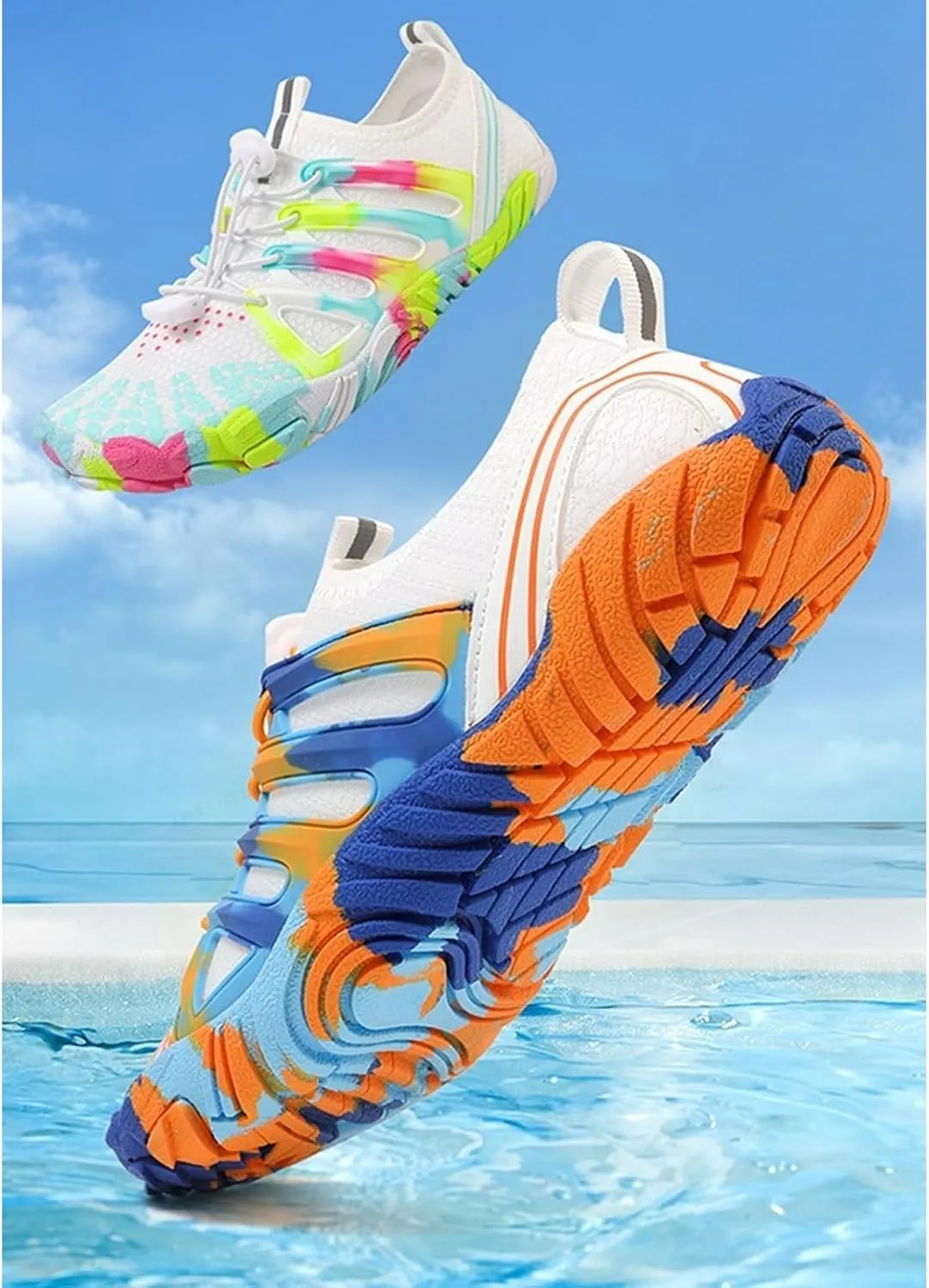 Barefoot for Women Wide Toe Box Trail Running Non-Slip Athletic Shoes Aqua Shoes Swimming Hiking Sneakers