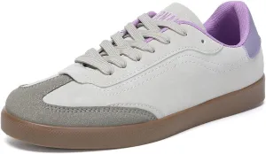 Bernal Women's Fashion Sneakers Flat Low-Top Lace-Up Comfortable Casual Tennis Shoes Walking Travel Shoes Dress Sneakers