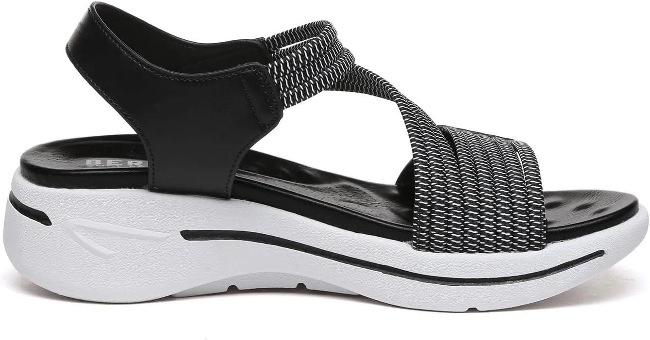 Bernal Women's Fashion Walking Sandals Comfortable Breathable Sandals Adjustable Athletic Sport Shoes for Outdoors