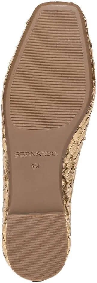 Bernardo Gwynn Woven - Flats for Women - Slight Block Heels - Bow Detailing - Square Toe Silhouette