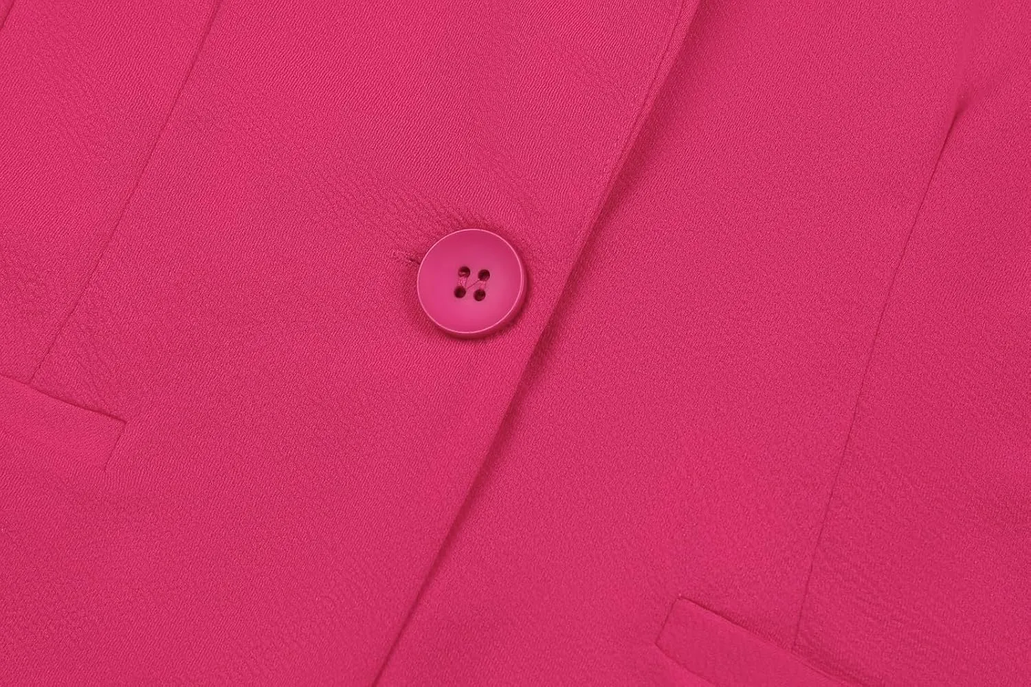 Blazers for Women Dressy Casual Ruched 3/4 Sleeve Lapel Button Work Office Cardigan Suit Jacket with Pockets
