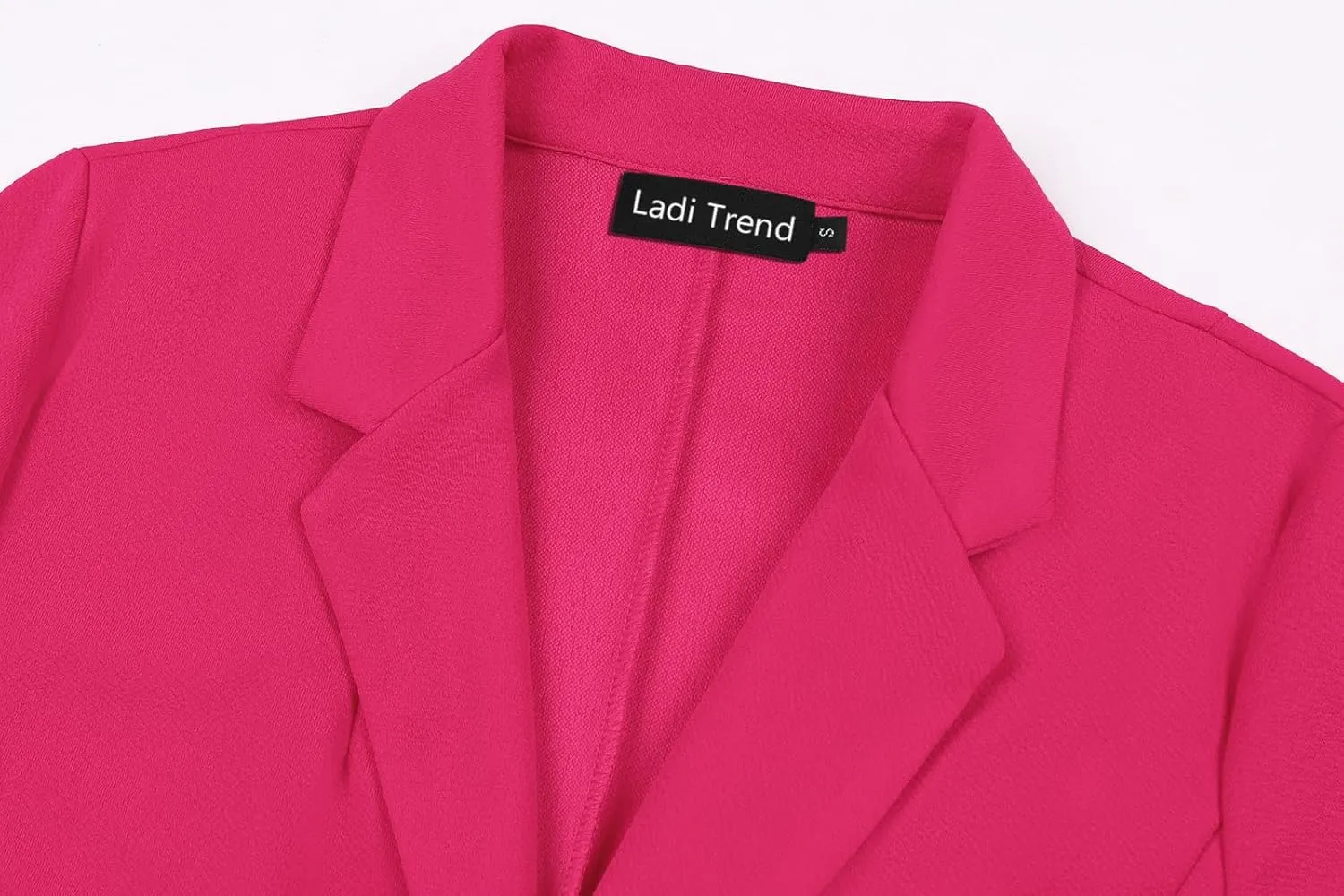 Blazers for Women Dressy Casual Ruched 3/4 Sleeve Lapel Button Work Office Cardigan Suit Jacket with Pockets