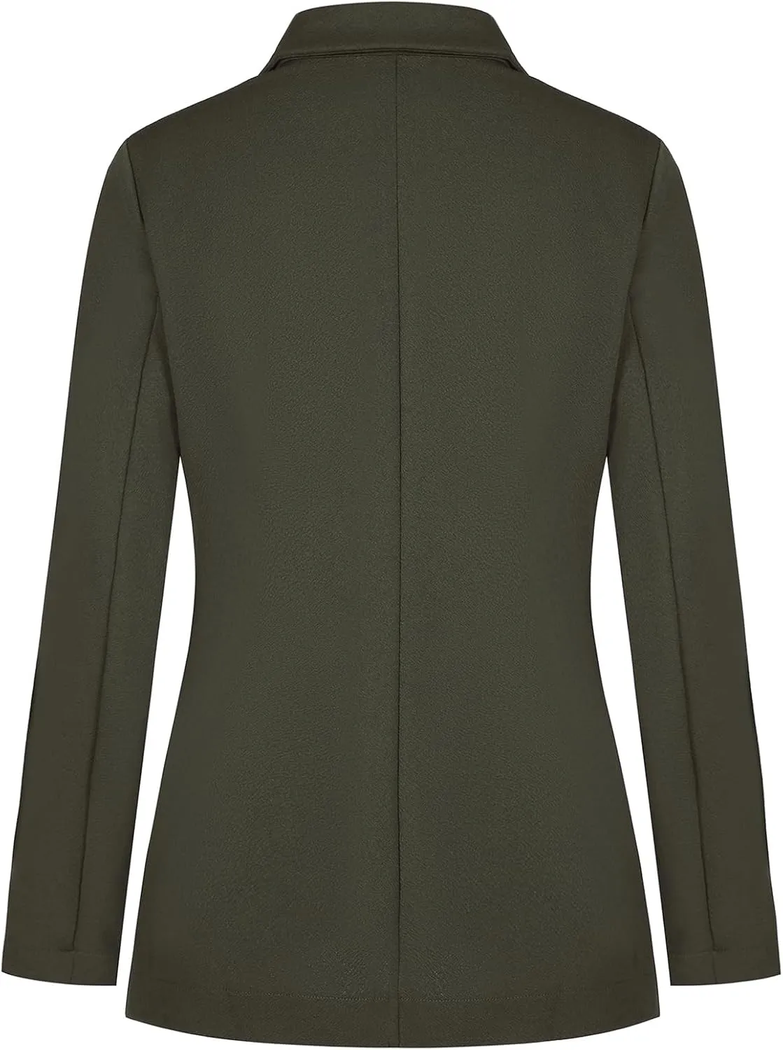 Blazers for Women Long Sleeve Button Front Blazer Notch Lapel Casual Work Office Suit Jackets with Pocket