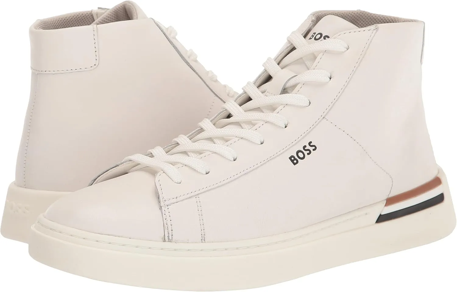 BOSS Men's Smooth Leather High Top Sneakers