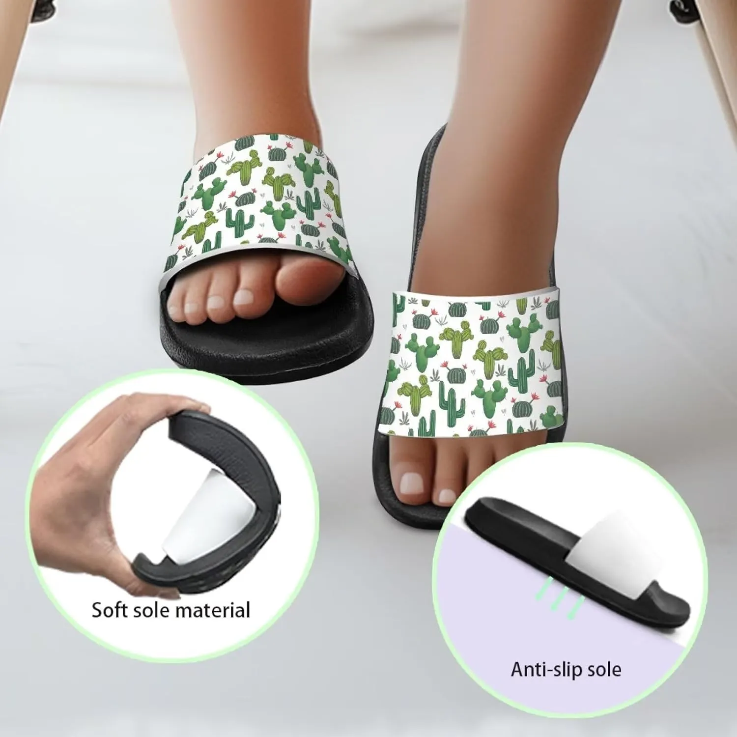 Boys Girls Slide Sandals Comfort Beach Pool Shower Slippers Indoor Outdoor Little Kid/Big Kid