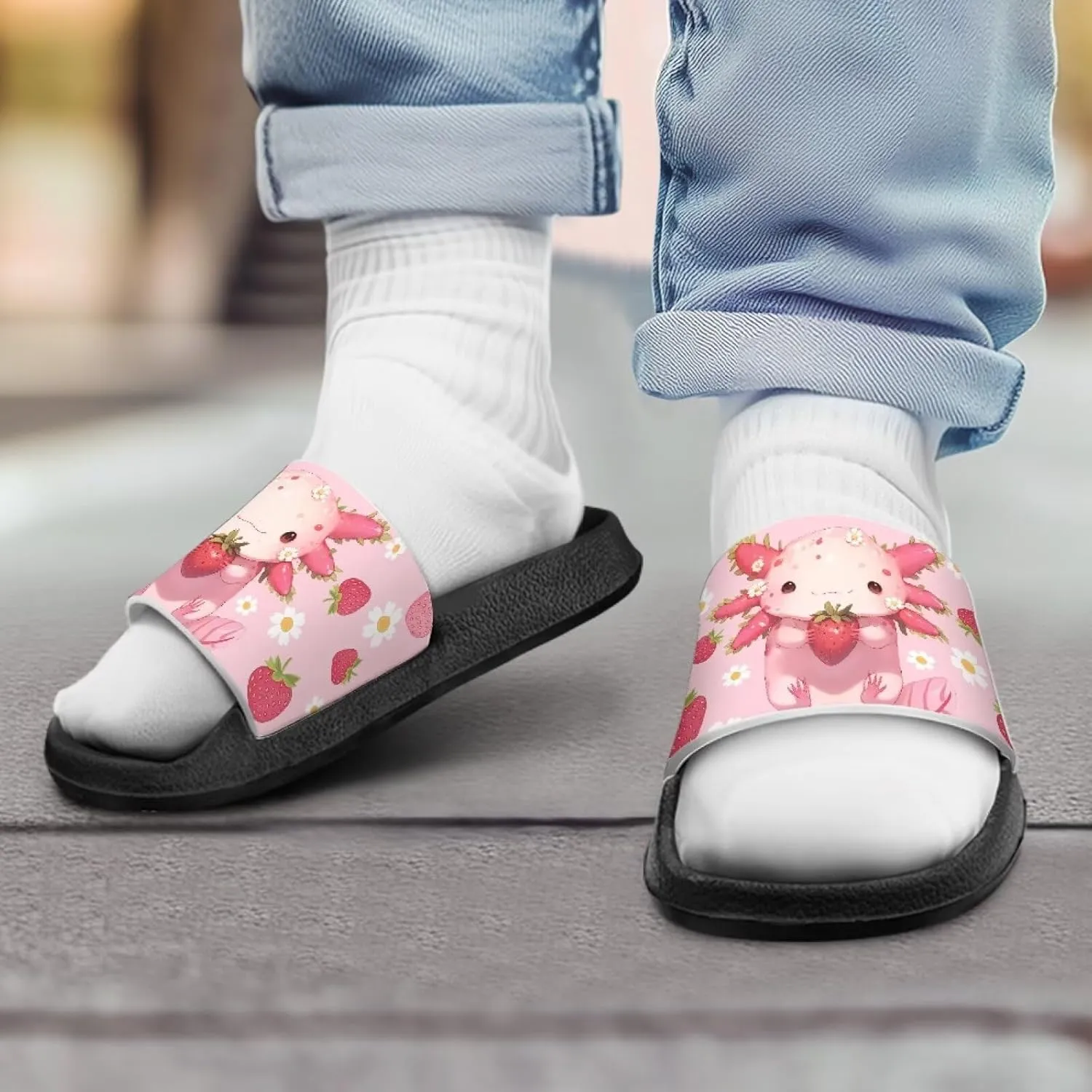 Boys Girls Slide Sandals Comfort Beach Pool Shower Slippers Indoor Outdoor Little Kid/Big Kid