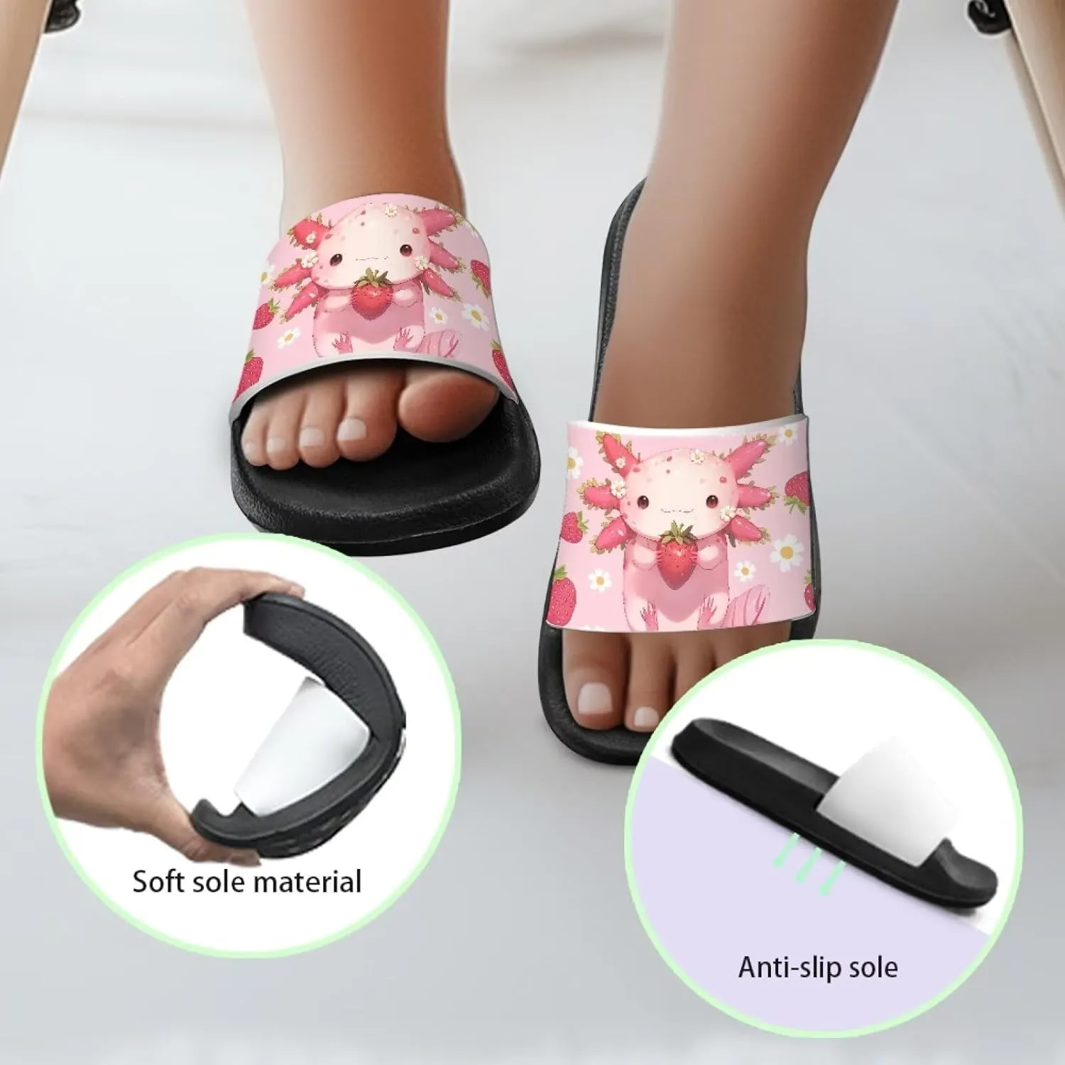 Boys Girls Slide Sandals Comfort Beach Pool Shower Slippers Indoor Outdoor Little Kid/Big Kid