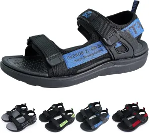 Boys Water Sandals Kids Open-Toe Adjustable Straps Sport Sandals Child Outdoor Athletic Lightweight(Little Kid/Big Kid)