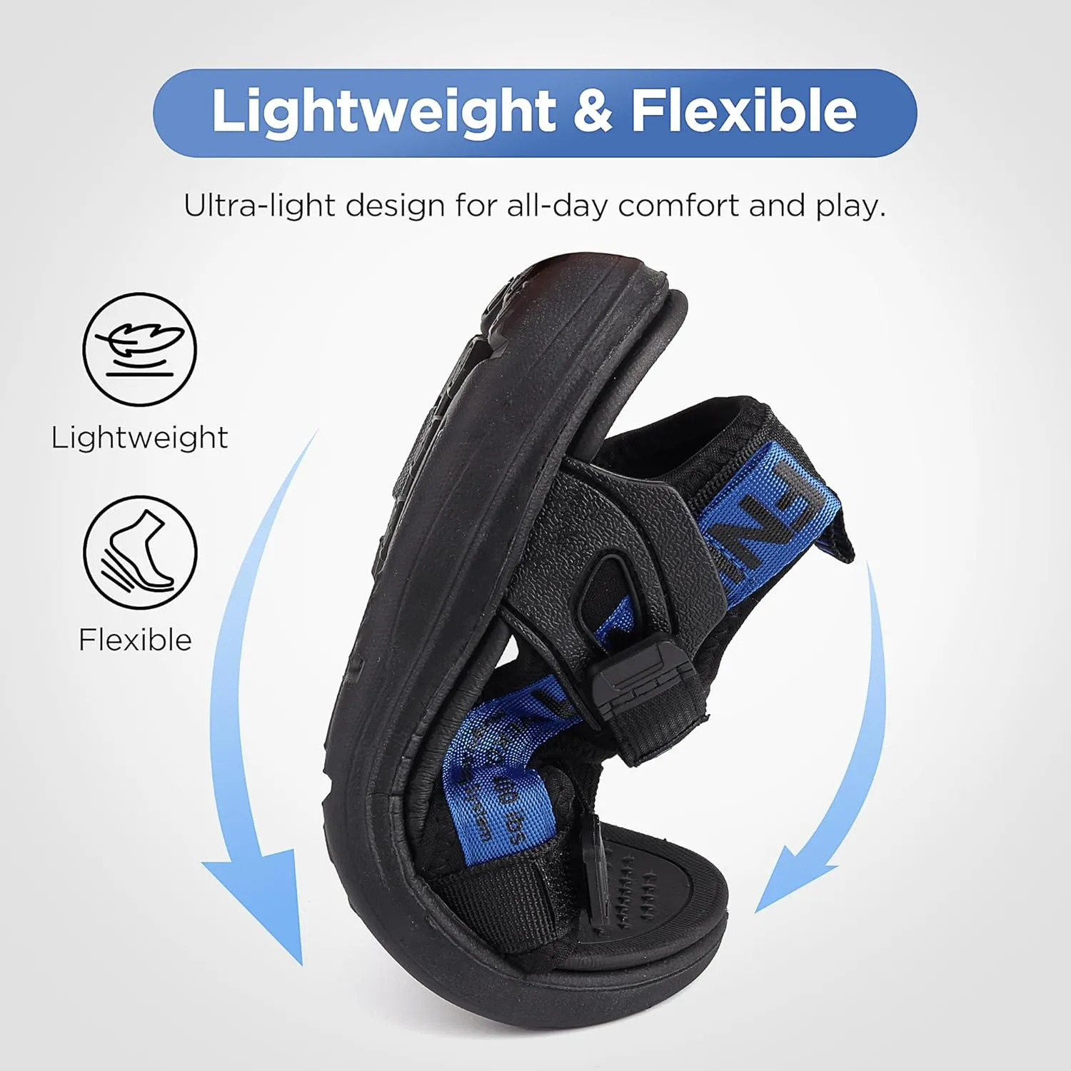 Boys Water Sandals Kids Open-Toe Adjustable Straps Sport Sandals Child Outdoor Athletic Lightweight(Little Kid/Big Kid)