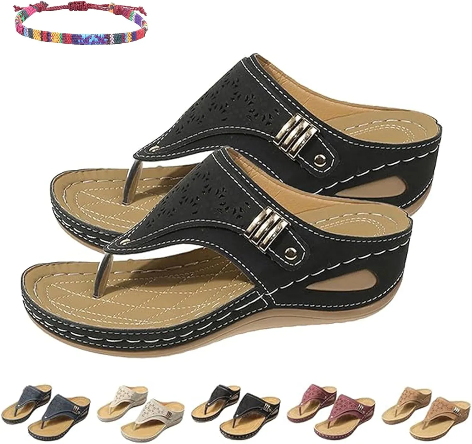 Breathable Mesh Sports Sandals with Non-Slip Sole, 2024 New Comfortable and Durable Summer Sandals for Women