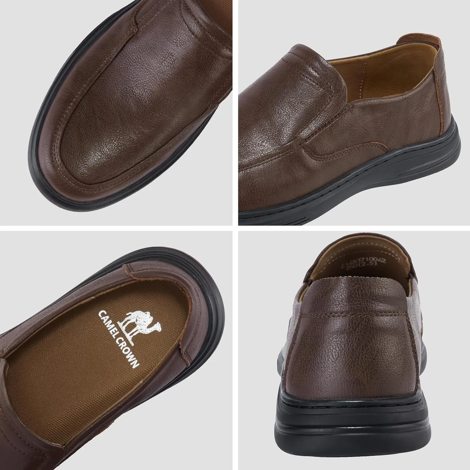 CAMEL CROWN Mens Loafers Slip On Casual Dress Loafer Comfort Soft Flats Driving Walking Shoes for Work Office Business Daily