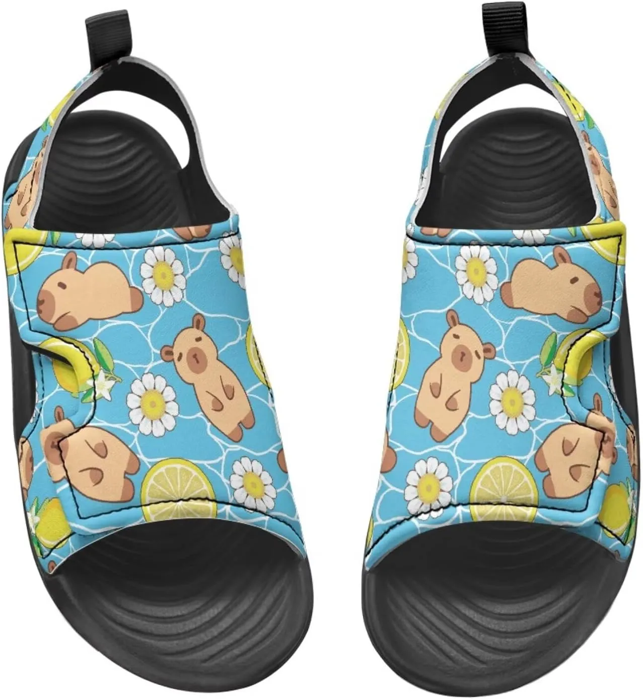Capybara Sport Sandals for Kids Fashion Cute Summer Water Shoes Quick Dry Open Toe Hiking Walking Sandals for Boys Girls
