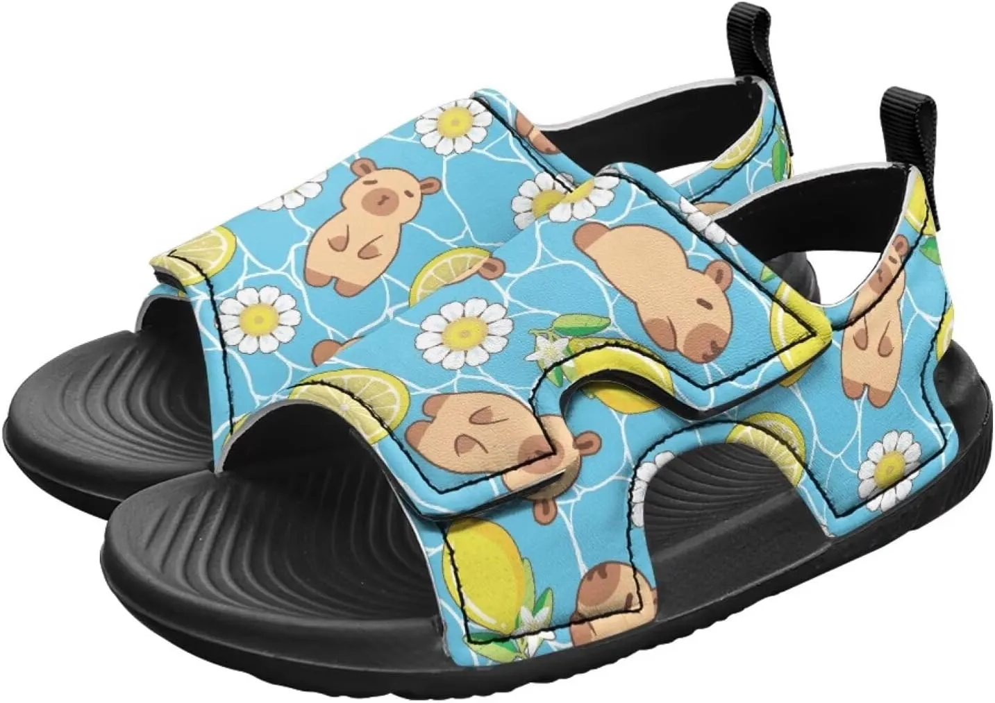 Capybara Sport Sandals for Kids Fashion Cute Summer Water Shoes Quick Dry Open Toe Hiking Walking Sandals for Boys Girls