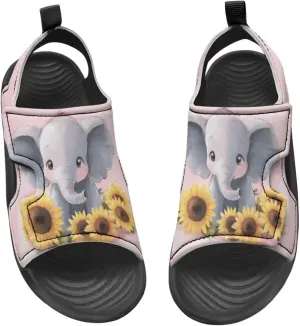 Cat Sport Sandals for Girls,Cute Rainbow Water Shoes Summer Outdoor Athletic Hiking Beach Sandals for Toddler/Little/Big Kids