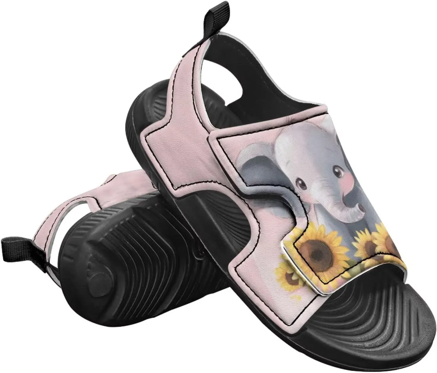 Cat Sport Sandals for Girls,Cute Rainbow Water Shoes Summer Outdoor Athletic Hiking Beach Sandals for Toddler/Little/Big Kids