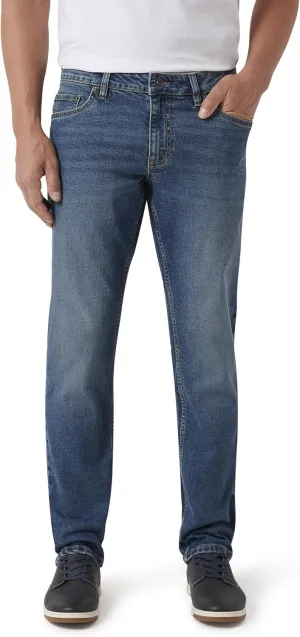 Chaps Men's Jeans - Regular Fit 5-Pocket Comfort Stretch Denim Jeans for Men - Men's Fashion Straight Leg Work Jeans