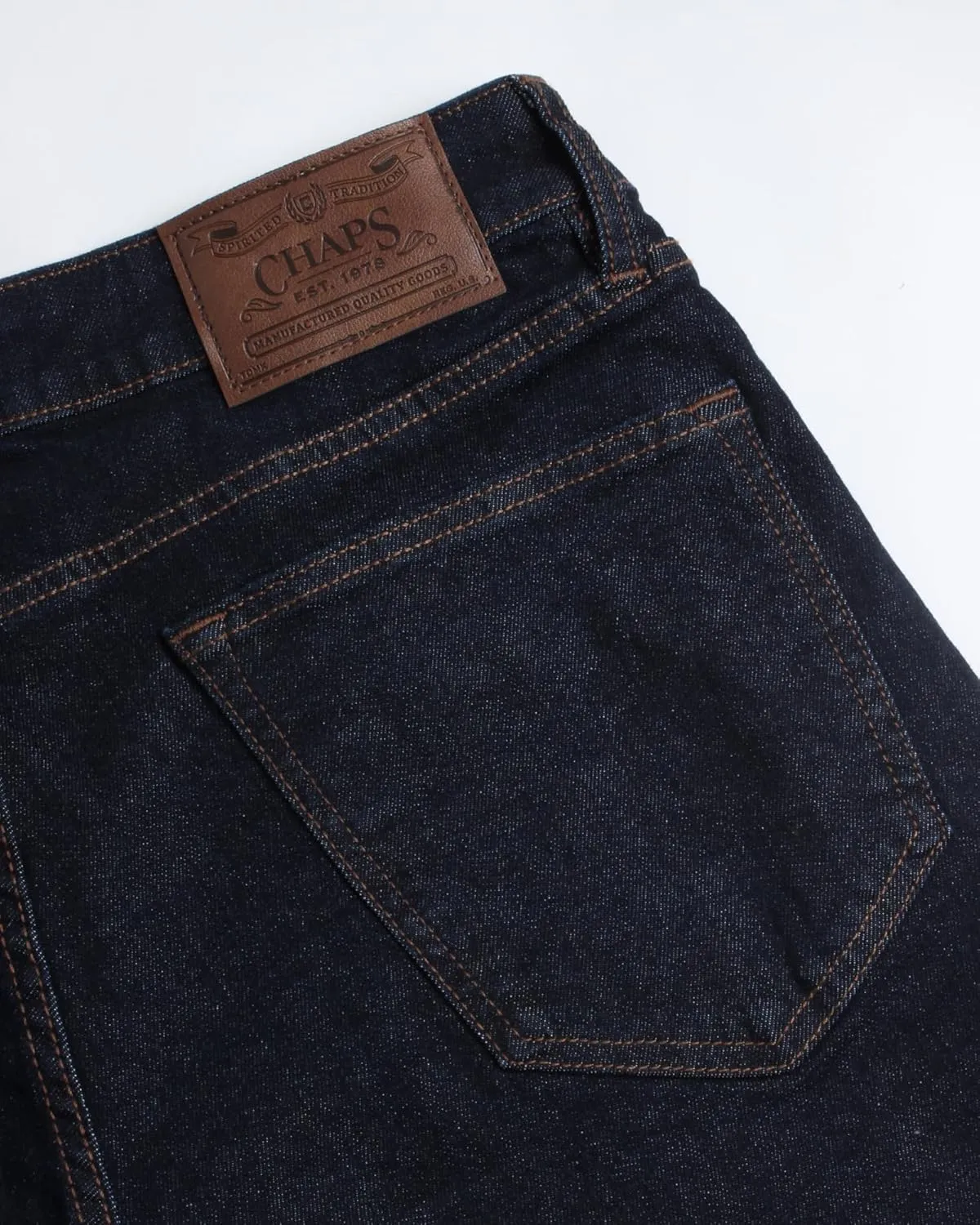Chaps Men's Jeans - Regular Fit 5-Pocket Comfort Stretch Denim Jeans for Men - Men's Fashion Straight Leg Work Jeans