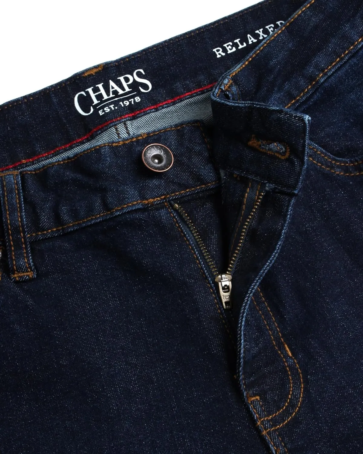 Chaps Men's Jeans - Regular Fit 5-Pocket Comfort Stretch Denim Jeans for Men - Men's Fashion Straight Leg Work Jeans