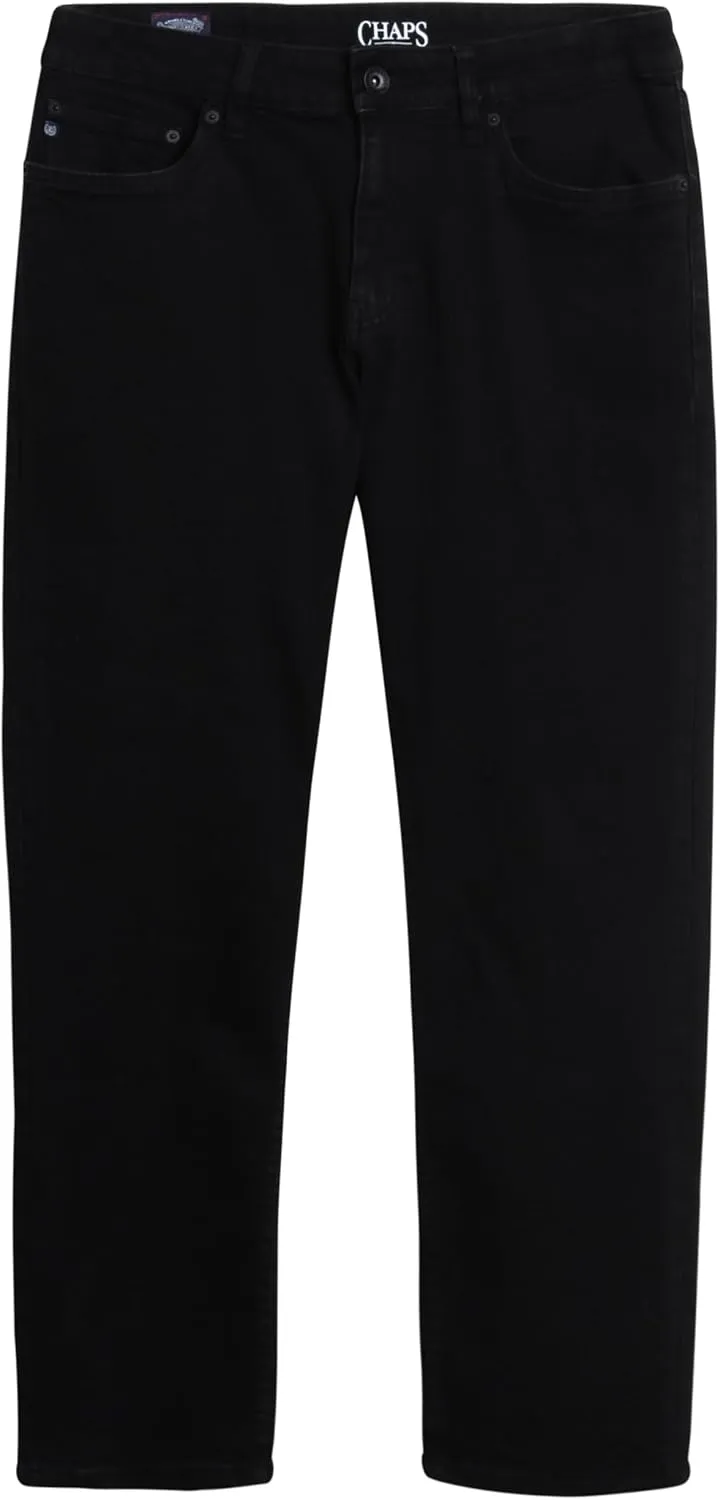 Chaps Men's Jeans - Regular Fit 5-Pocket Comfort Stretch Denim Jeans for Men - Men's Fashion Straight Leg Work Jeans