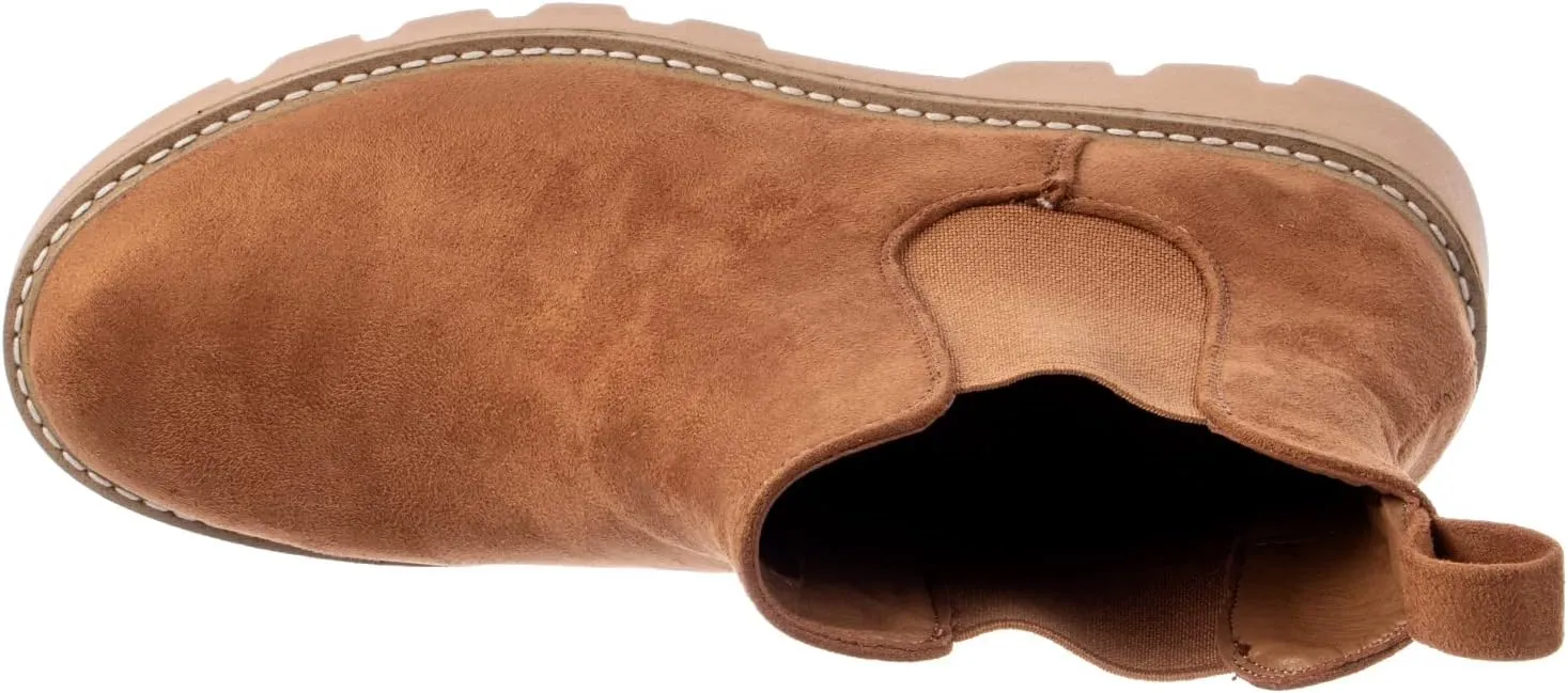 Chinese Laundry Womens Faux Suede Chelsea Ankle Boots