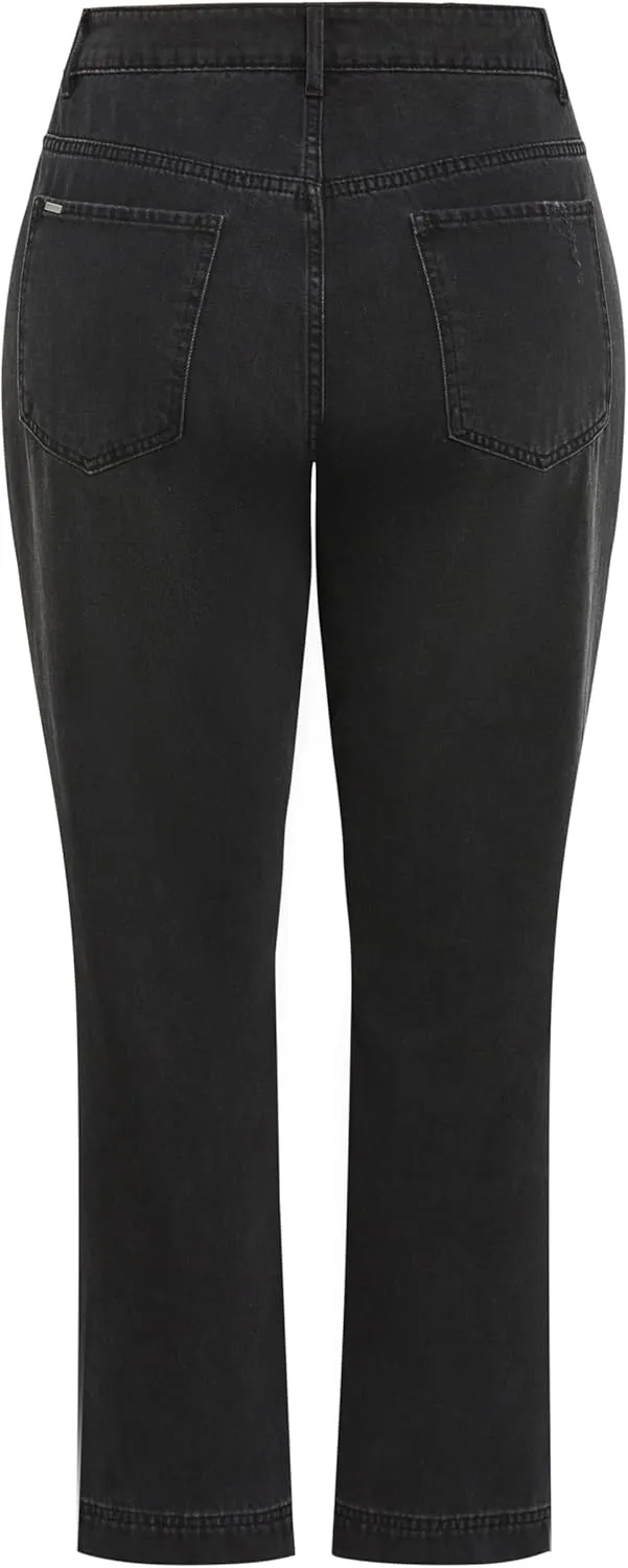 City Chic Women's Plus Size Harley Kenia Straight Jean