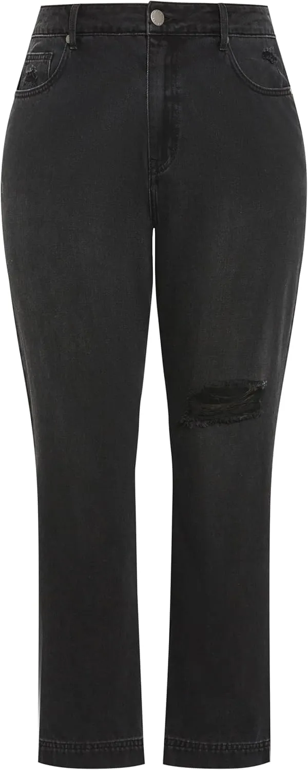 City Chic Women's Plus Size Harley Kenia Straight Jean