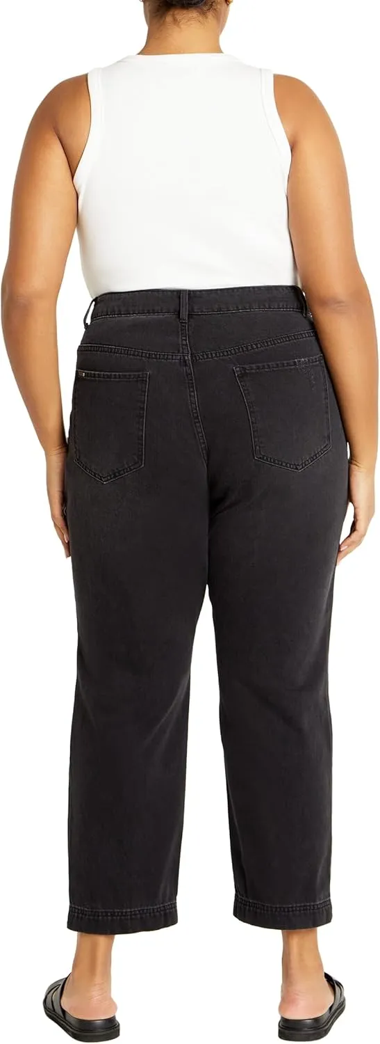 City Chic Women's Plus Size Harley Kenia Straight Jean
