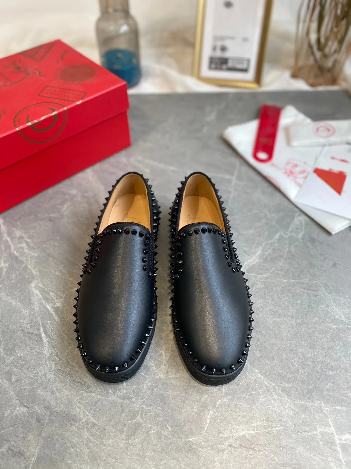 CL Loafers Cowhide and Spikes 242392