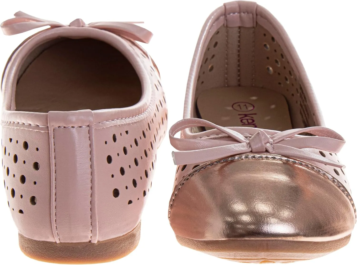 Closed Toe Dress Ballerina Flats - Stylish Formal Patent Mary Jane Wedding Party Shoes (Toddler - Little Kid - Big Kid)