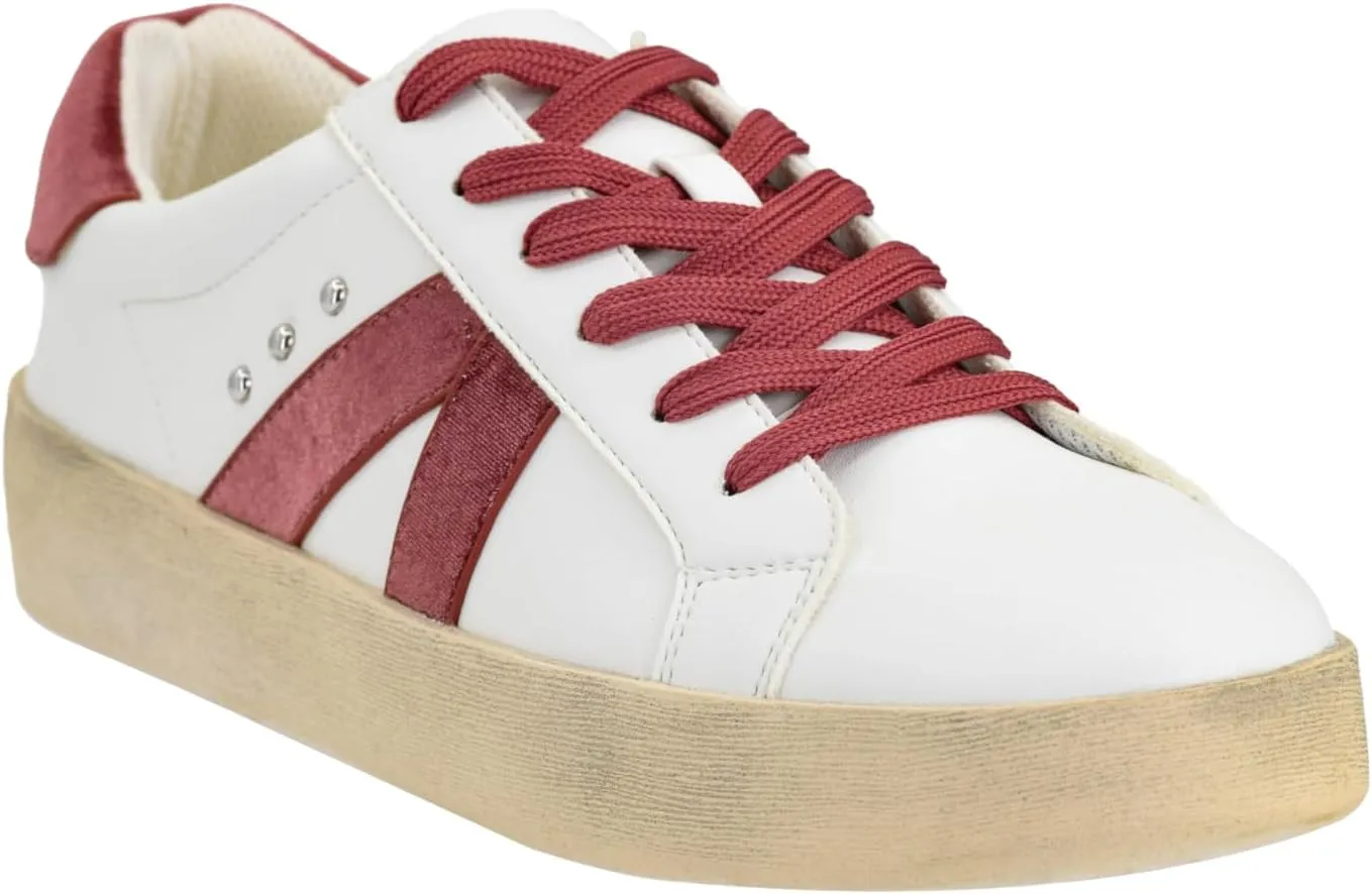 Corkys Footwear Hey Girl Womens No Chaser Fashion Sneaker - with Comfortable Cushioned Insoles for All Day wear, Studs and Stripes, and a lace-up Design