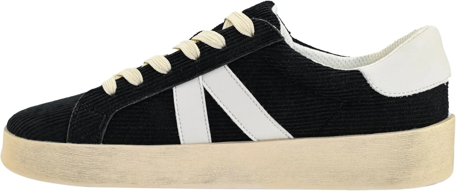 Corkys Footwear Hey Girl Womens No Chaser Fashion Sneaker - with Comfortable Cushioned Insoles for All Day wear, Studs and Stripes, and a lace-up Design