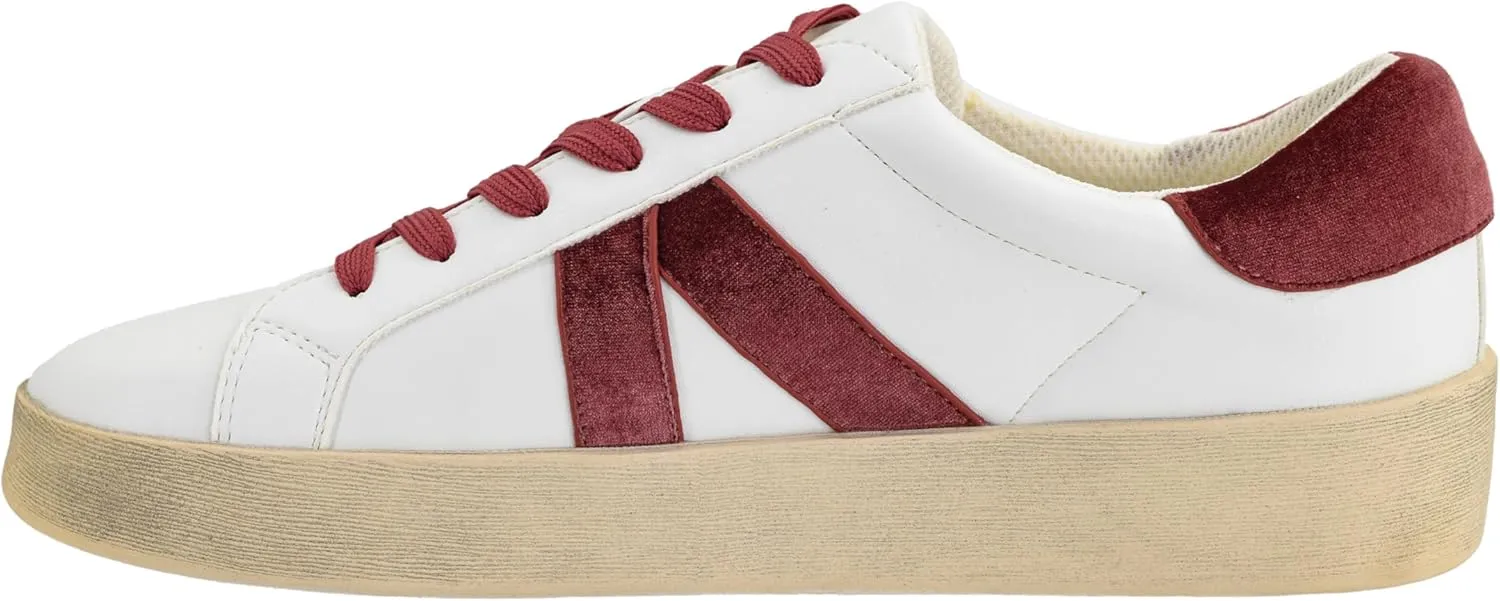 Corkys Footwear Hey Girl Womens No Chaser Fashion Sneaker - with Comfortable Cushioned Insoles for All Day wear, Studs and Stripes, and a lace-up Design