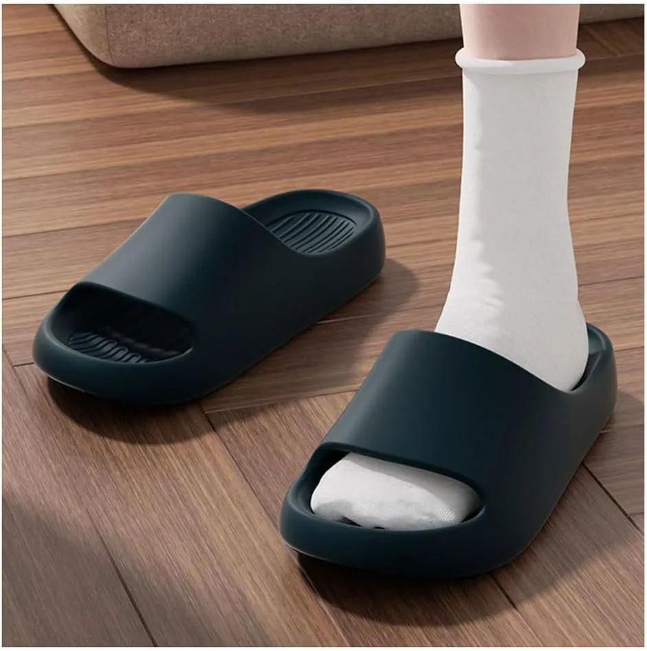 Couple's Cool Slippers,Lightweight Non slip Cloud Slippers for EVA Open Toe Shower Shoes Bathroom Sandals Non-Slip House Slippers Indoor & Outdoor