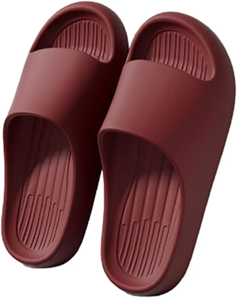 Couple's Cool Slippers,Lightweight Non slip Cloud Slippers for EVA Open Toe Shower Shoes Bathroom Sandals Non-Slip House Slippers Indoor & Outdoor