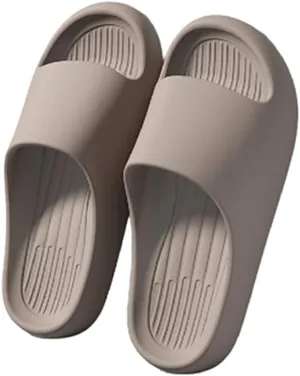 Couple's Cool Slippers,Lightweight Non slip Cloud Slippers for EVA Open Toe Shower Shoes Bathroom Sandals Non-Slip House Slippers Indoor & Outdoor