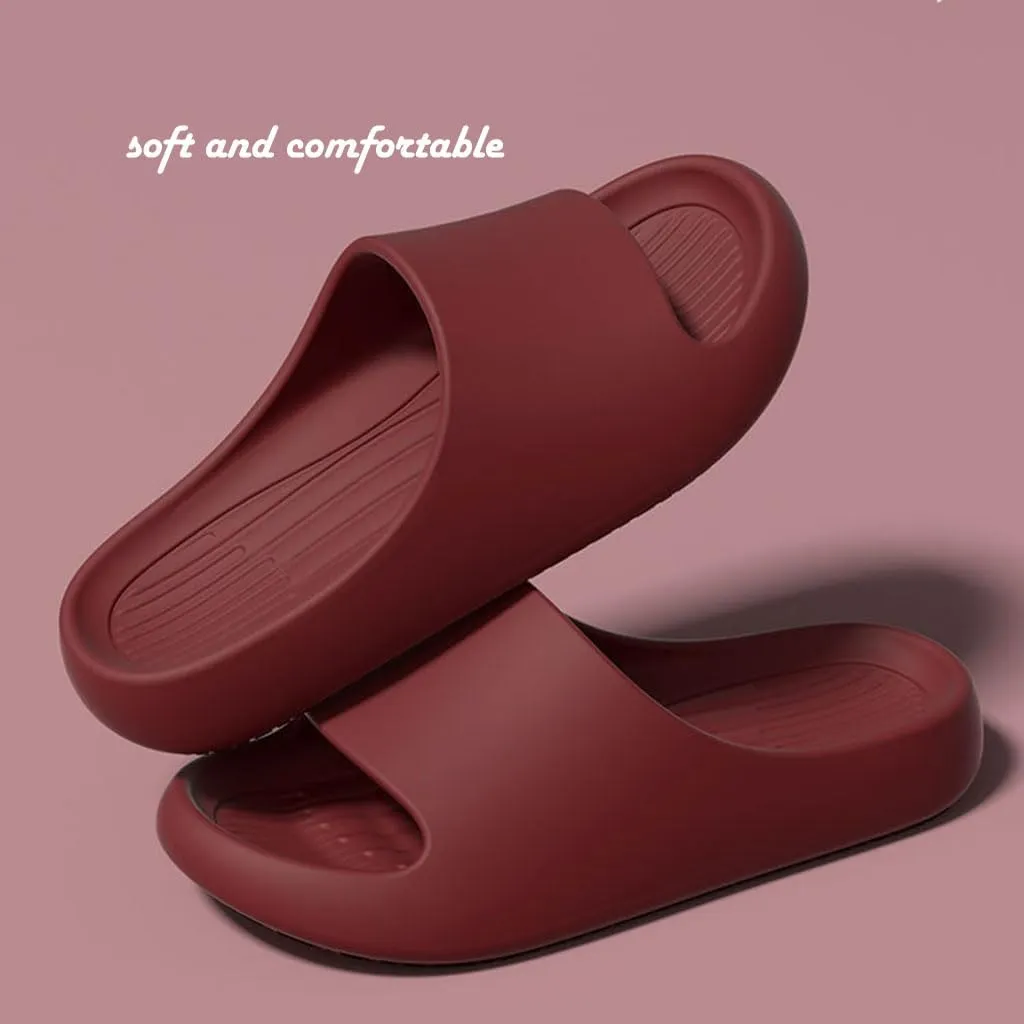 Couple's Cool Slippers,Lightweight Non slip Cloud Slippers for EVA Open Toe Shower Shoes Bathroom Sandals Non-Slip House Slippers Indoor & Outdoor