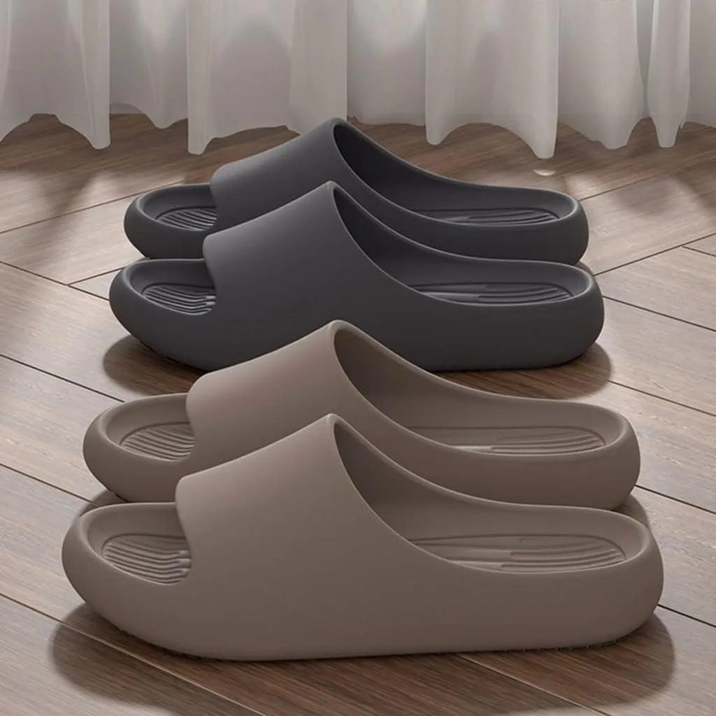 Couple's Cool Slippers,Lightweight Non slip Cloud Slippers for EVA Open Toe Shower Shoes Bathroom Sandals Non-Slip House Slippers Indoor & Outdoor