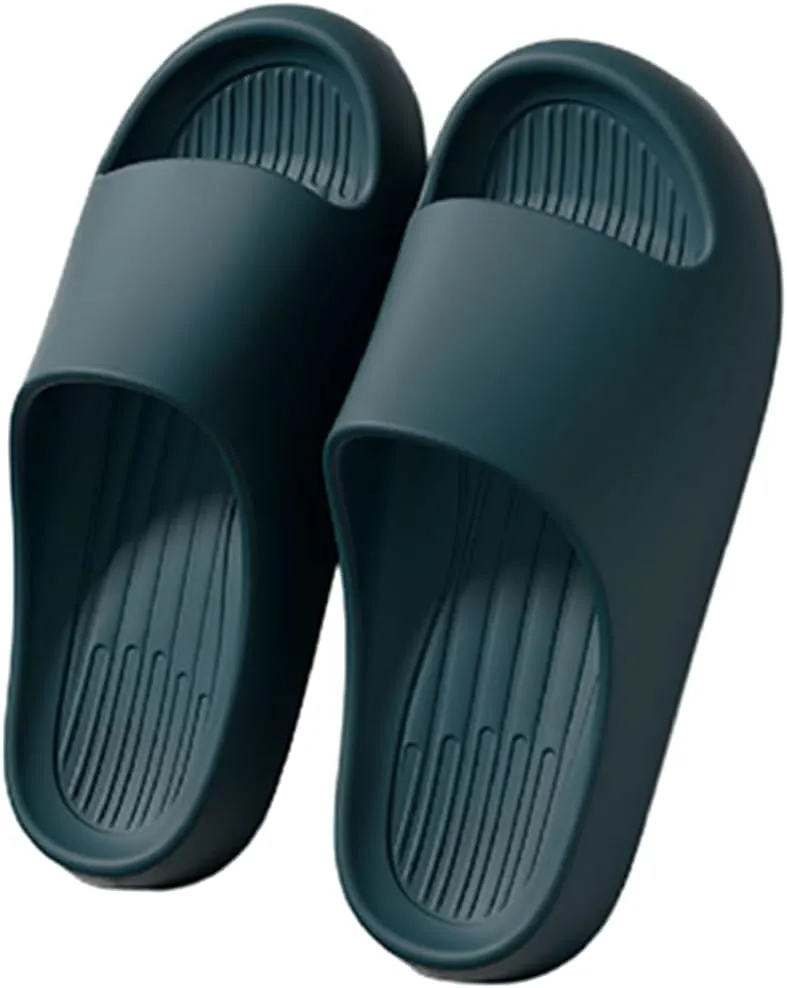 Couple's Cool Slippers,Lightweight Non slip Cloud Slippers for EVA Open Toe Shower Shoes Bathroom Sandals Non-Slip House Slippers Indoor & Outdoor
